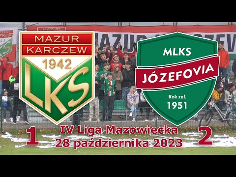 Mazur Karczew - Józefovia Józefów (28.X.2023)  - IV Liga Mazowiecka