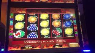 Hot scatter £2 stake bonus spins
