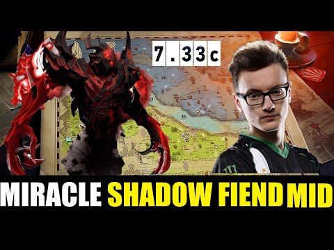 MIRACLE SHADOW FIEND MID 7.33C - DOTA 2 HIGH MMR MATCH #dota2 #dota2gameplay