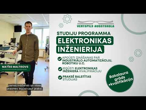 Studē Elektrotehnikas inženieriju Ventspils Augstskolā!