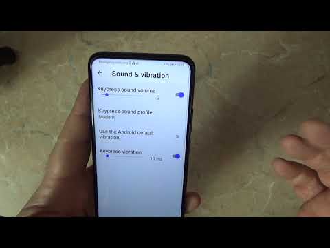 honor 9 how to disable sound and vibration whyle typing on keyboard
