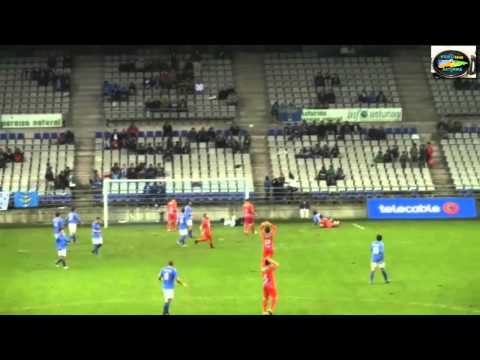 Real Oviedo 1 - Guijuelo 1 desde GRADA -J.14 - Temp 2012/13 VideoblogASTURIAS.com