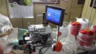Automated station for overcasting of cuffs AAS-1578 video