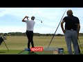 Kenny Dalglish & Alan Hansen show off their golf skills