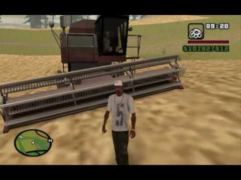 How to steal a combine harvester in GTA San Andreas?