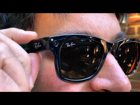 Image for YouTube video with title Facebook's Ray-Ban Stories smart glasses: Cool or creepy? viewable on the following URL https://www.youtube.com/watch?v=p4k7oMPq1Cs