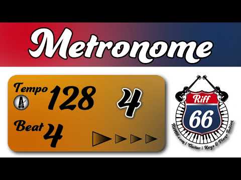 128 BPM | 1 Minute Metronome | Music Practice Metronomes