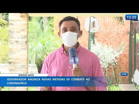 Governador Wellington Dias anuncia novas medidas de combate ao Covid-19 25 03 2021