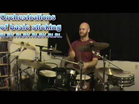 Easy 16th note fill with advanced application drum lesson