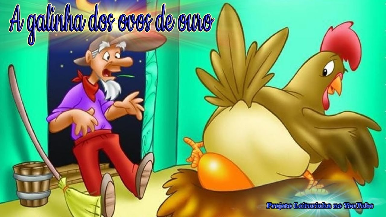 A galinha dos ovos de ouro 🐔 - Projeto Leiturinha no Youtube📚📘📖