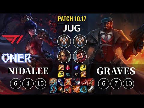 T1 Oner Nidalee vs Graves Jungle - KR Patch 10.17