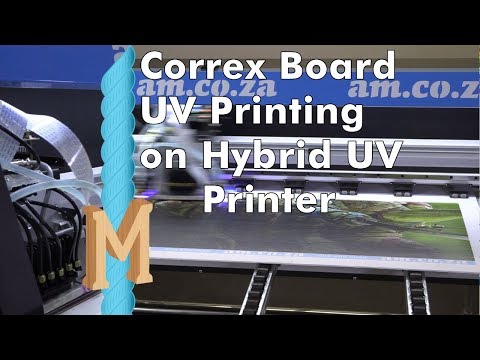 UV Print on Correx Board, Tested on New FastCOLOUR Hybrid UV Printer First Assembled