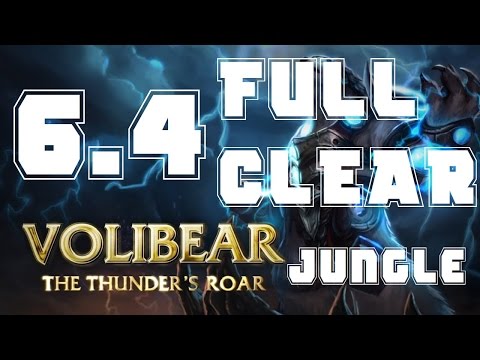 6.4 Volibear Jungle, Full Clear, No Leash (League Of Legends Season 6 GUIDE)