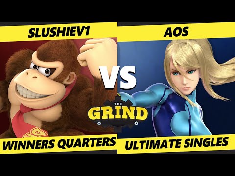 The Grind 145 Winners Quarters - SlushieV1 (Donkey Kong) Vs. AoS (ZSS) Smash Ultimate - SSBU