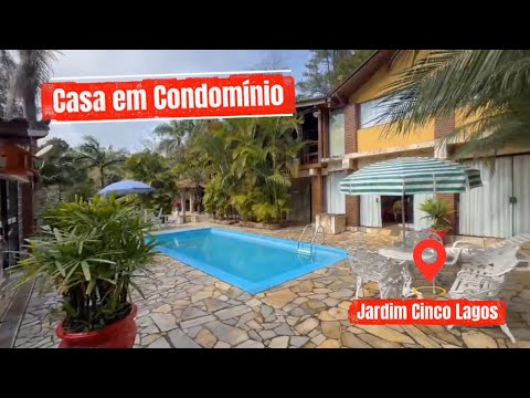 Linda Chácara Mobiliada com Lazer Completo  – Condomínio Jardim 5 Lagos, Mairiporã/SP