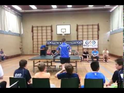 Afsluitende wedstrijd Michel de Boer en Casper ter Lüün bij jeugdclinic ATTC