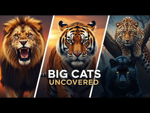 Big Cats Uncovered: Stunning 4K Wildlife Footage of Lions, Tigers, Leopards & More #animals