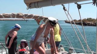 preview picture of video 'A Hen party charter sailing trip on luxury yacht in the Algarve in Portugal'