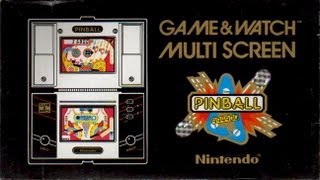 Nintendo Game and Watch Pinball Gameplay