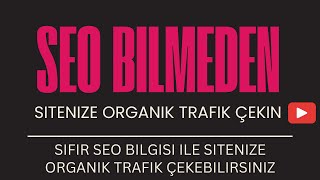 SEO Bilmeden Web Sitenize Organik Trafik Çekin - 2024 Güncel