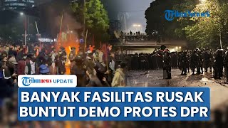 Rambu Lalu Lintas hingga Pembatas Jalan di Ruas Tol Dalam Kota Rusak Buntut Demo Anarkis Protes DPR