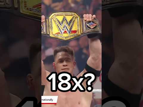 JOHN CENA IS ACTUALLY AN 18x WORLD CHAMPION?!?! WWE #WWENews #UniversalChampion #JohnCena #Universal