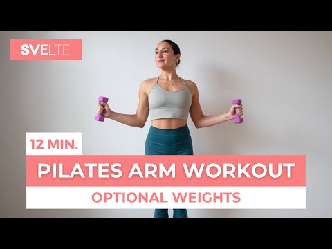 12 Min Pilates Arm Workout | Optional Weights | Quick & Easy Standing | Beginner-Friendly