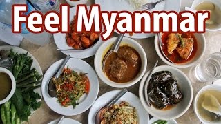 Myanmar Food at Feel Restaurant - One of the BEST Restaurants in Yangon, Myanmar for Burmese Food! - YouTube