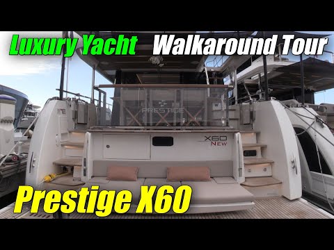 Amazing Design !!! - 2023 Prestige X60 - Debut at 2022 Cannes Yachting Festival