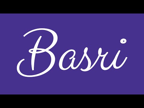 Learn how to Sign the Name Basri Stylishly in Cursive Writing