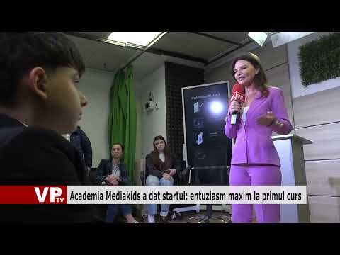Academia Mediakids a dat startul: entuziasm maxim la primul curs