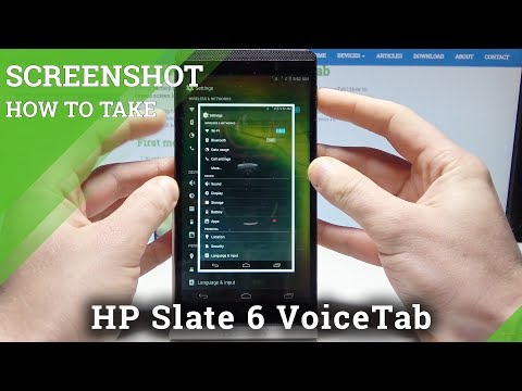 How to Take Screenshot in HP Slate 6 VoiceTab - Capture Screen