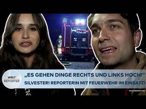 BERLIN: "Es gehen Dinge rechts und links hoch" Reporterin mit dabei! So lief Silvester für Feuerwehr