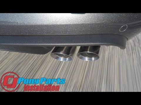 2018-2023 Mustang GT Roush Axle-Back Exhaust System Without Active Exhaust Installation
