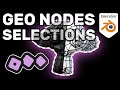 Select What You Want In Geometry Nodes Blender Tutorial