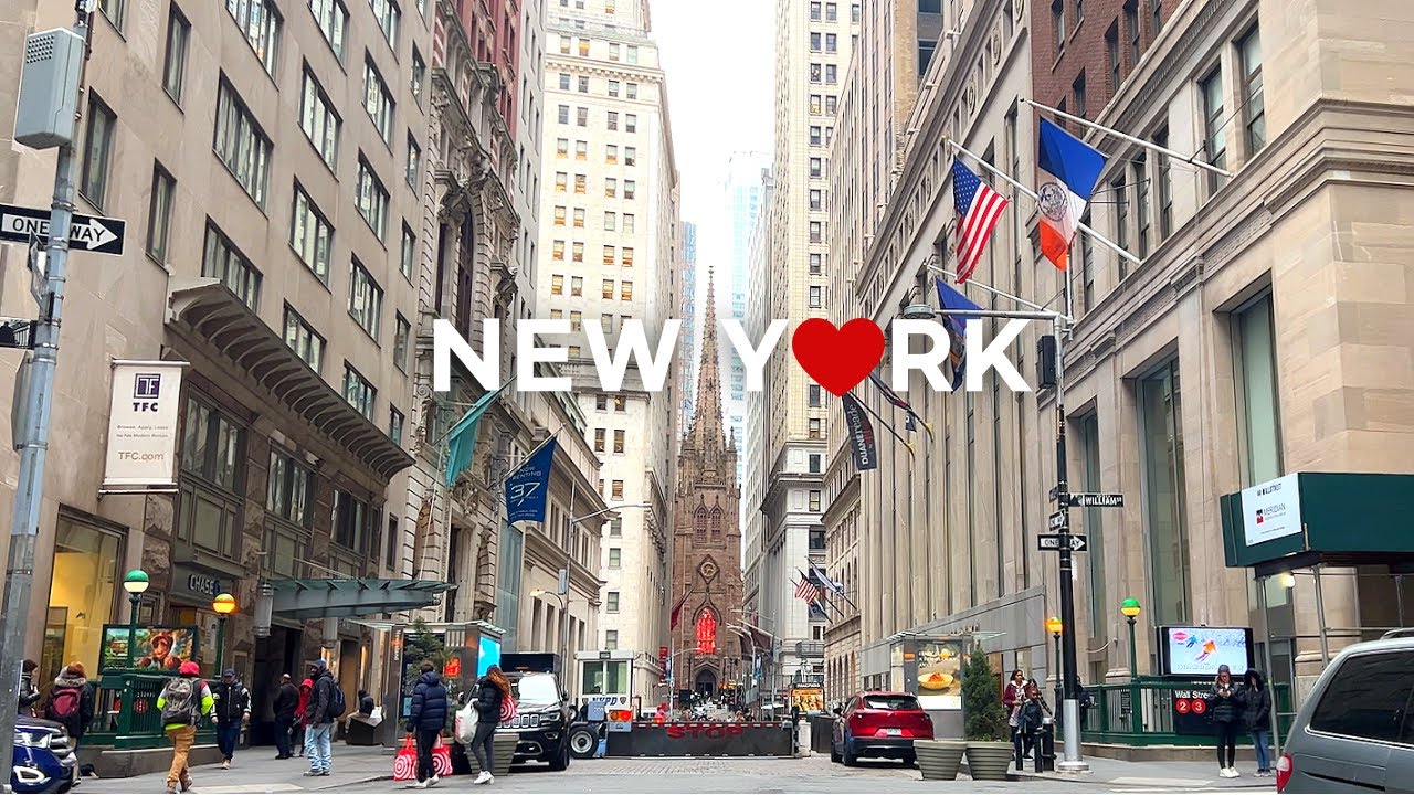 [4K]???? NYC Walk: Financial District??, Lower Manhattan??/Lunch at La Parisienne????? Mar. 2023