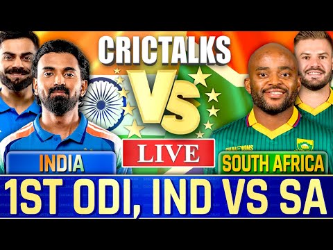 🔴 India vs South Africa, 1st ODI, Live Cricket Live Match Today Scores Commentary for SA Batting