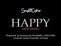 Happy (Acoustic Guitar Karaoke) Pharrell ...