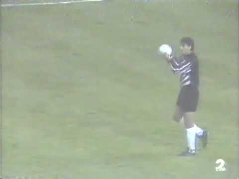 Copa UEFA 1991/1992: Sporting Gijón 2-0 FK Partizan (18/09/1991). Narración en español.