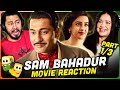 SAM BAHADUR Movie Reaction Part (1/3)! | Vicky Kaushal | Fatima Sana Shaikh | Sanya Malhotra | Zee5