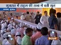 Gujarat: Rahul Gandhi with farmers at Saurashtra Kadva Patidar Seva Samaj at Valsad