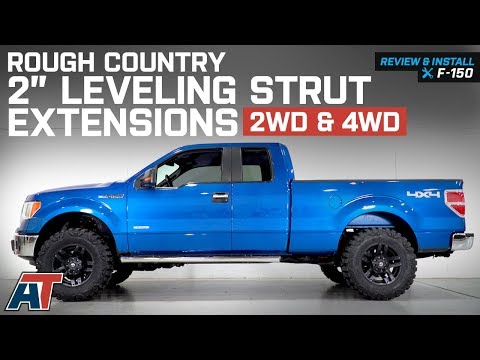 2009-2014 F150 Rough Country 2\" Leveling Strut Extensions - 2WD & 4WD Review & Install