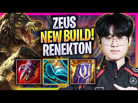 ZEUS TRIES NEW RENEKTON BUILD! - T1 Zeus Plays Renekton TOP vs Gnar! | Season 2024