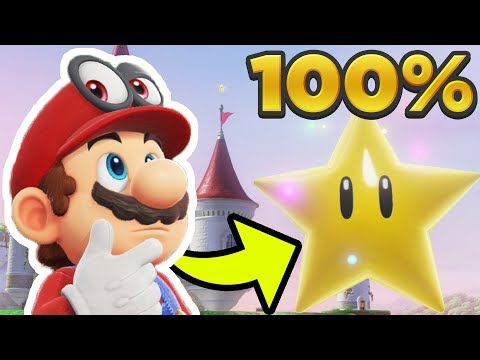 Super Mario Odyssey - Mushroom Kingdom ALL 104 POWER MOON (STAR) LOCATIONS! [100% Guide]