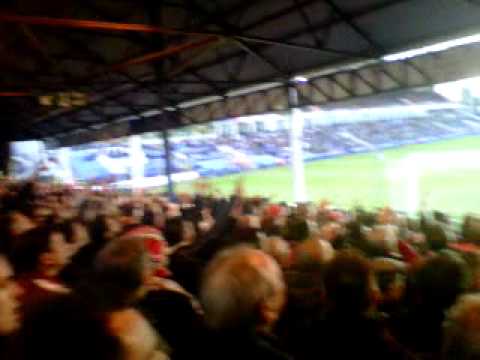 Saints fans singing 'Ei Ei Ei Oh' After first goal at Peterborough 17/04/12