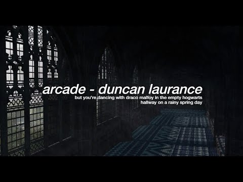 arcade but you're dancing with draco malfoy in the empty hogwarts ...