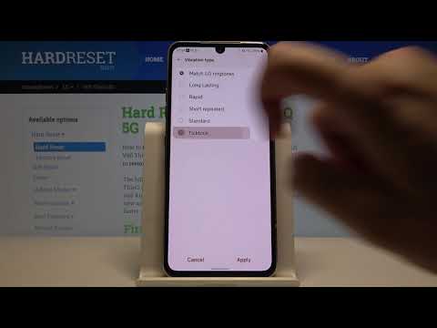 How to Enter Vibration Settings in LG V60 ThinQ - Change Vibration Pattern