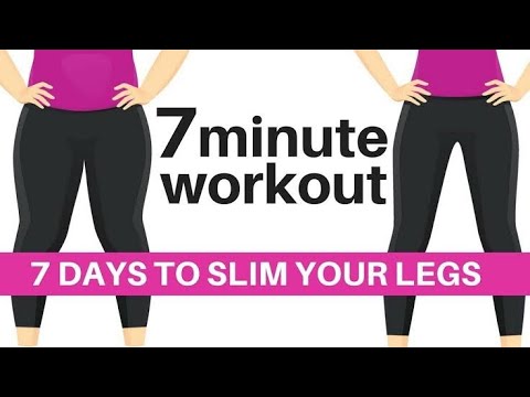 7 MINUTE WORKOUT SLIM YOUR LEGS HOME WORKOUT - LOSE INCHES - REDUCE LEG FAT