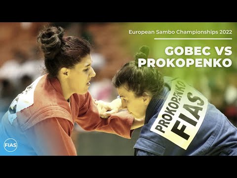 GOBEC Lea Katarina vs PROKOPENKO Alena. Women 80 kg. European SAMBO Championships 2022
