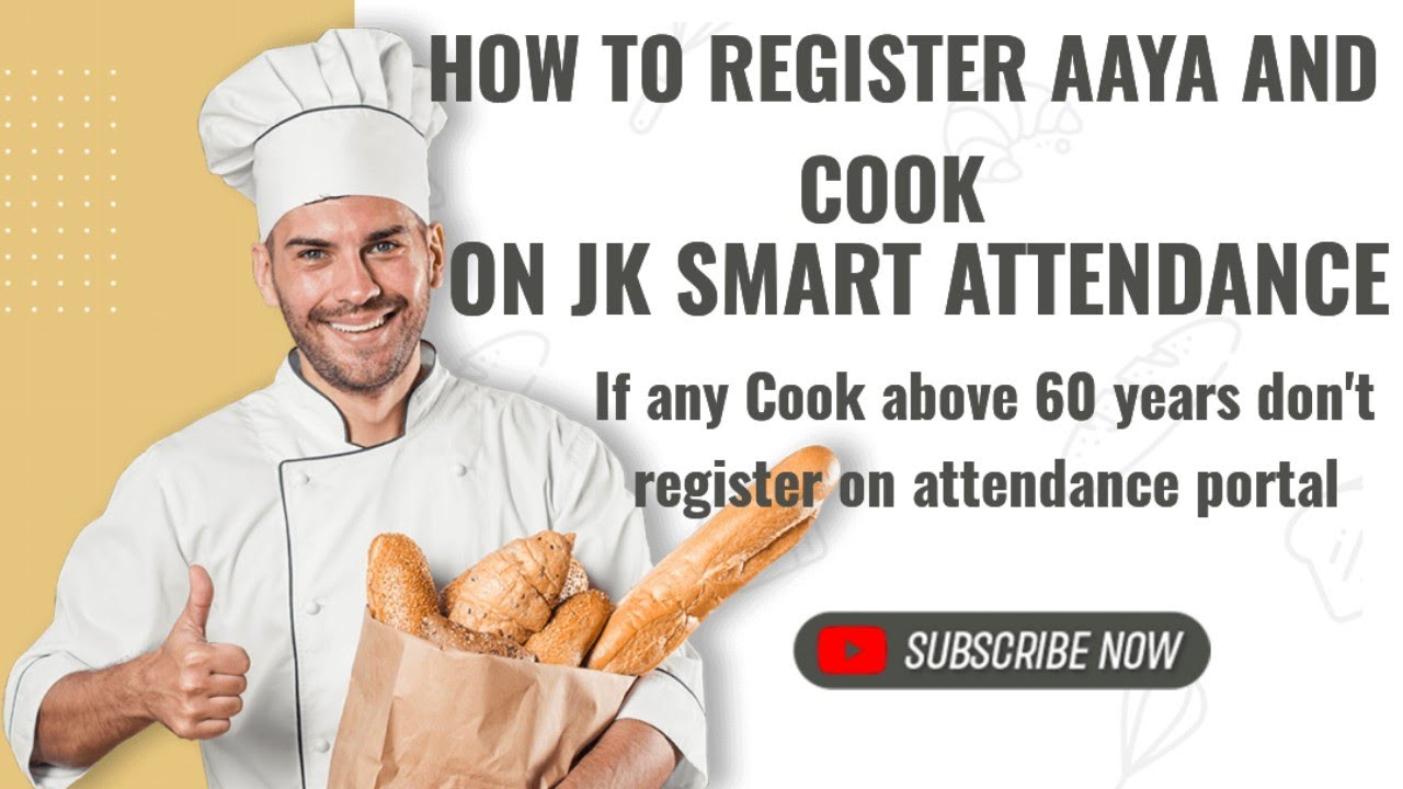 Register AAYA and Cook on JKSMART Attendance portal